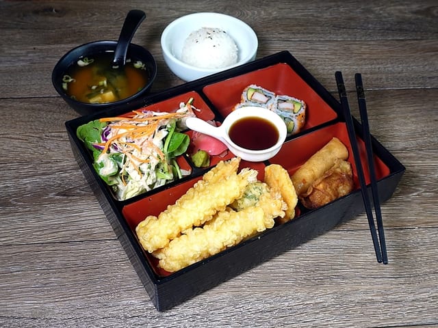 Shrimp Tempura Bento.