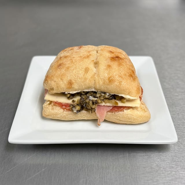 Salami Ciabatta Muffuletta.